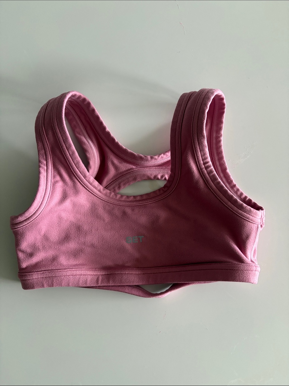 Set Active Pink Racerback Sports Bra